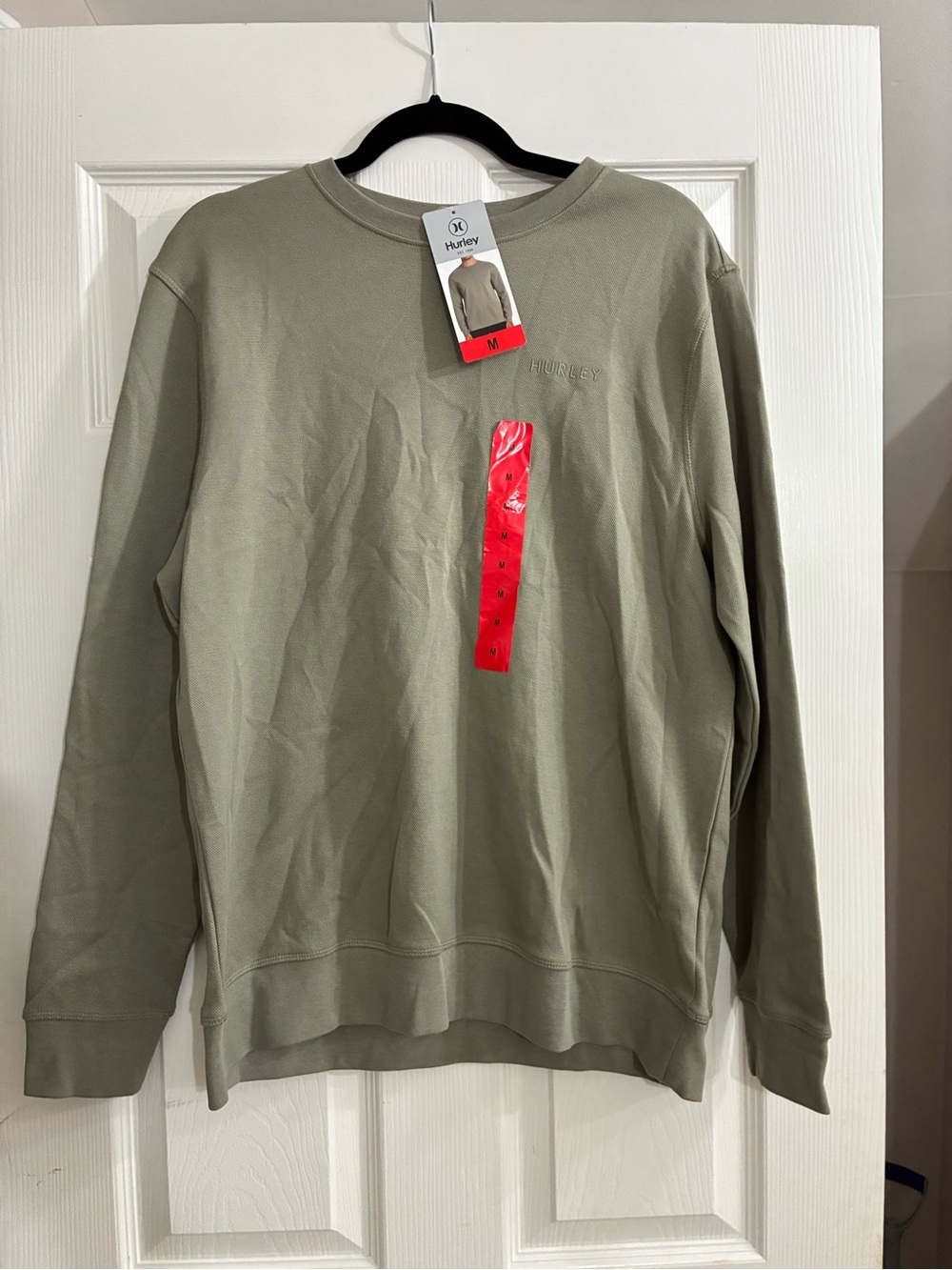 Hurley Men's Crewneck Sweater - Olive